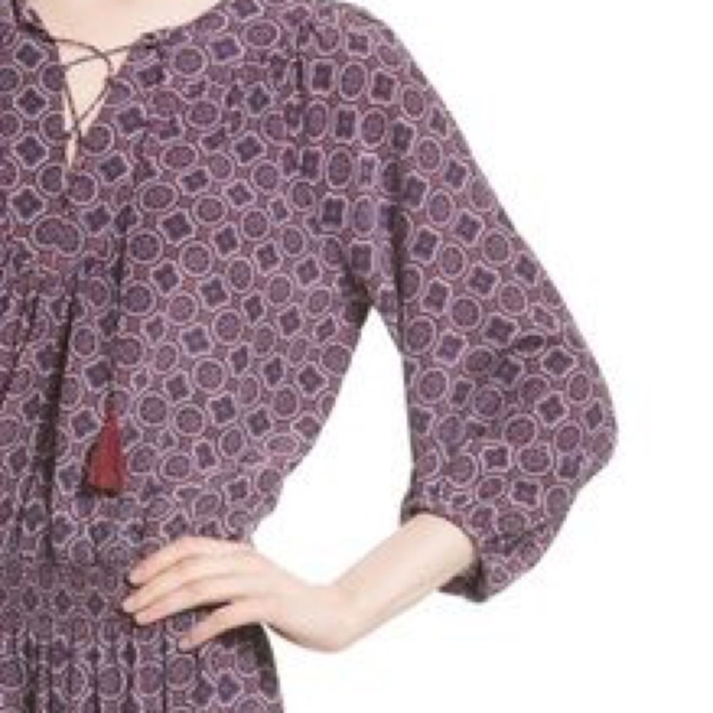 Joie “Cora B” Smocked-Waist Silk Dress *SOLD*